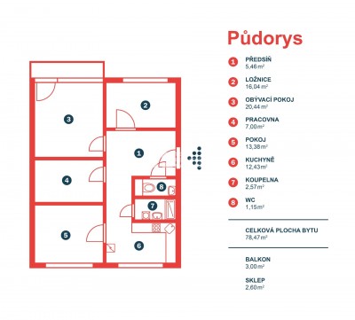 Prodej, Byty 3+1,  81 m2 - Chrastava - Dolní Chrastava