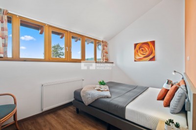 Apartmán o dispozici 3+kk s balkonem přímo na Lipně
