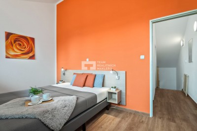 Apartmán o dispozici 3+kk s balkonem přímo na Lipně