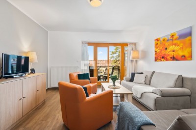 Apartmán o dispozici 3+kk s balkonem přímo na Lipně