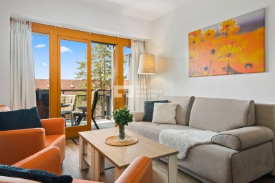 Apartmán o dispozici 3+kk s balkonem přímo na Lipně